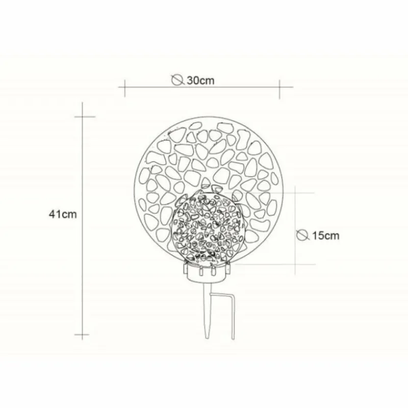 Lampes À Boules-Luminaires Globo Lighting lampe solaire Globo LED Noir, 2 lumières
