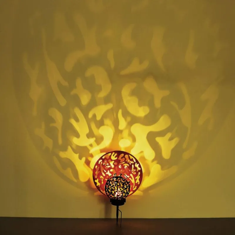 Lampes À Boules-Luminaires Globo Lighting lampe solaire Globo LED Noir, 2 lumières