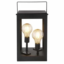 Luminaires Globo Lighting lampe solaire Globo LED Noir, 2 lumières