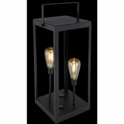 Luminaires Globo Lighting lampe solaire Globo LED Noir, 2 lumières