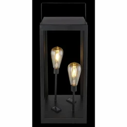 Luminaires Globo Lighting lampe solaire Globo LED Noir, 2 lumières