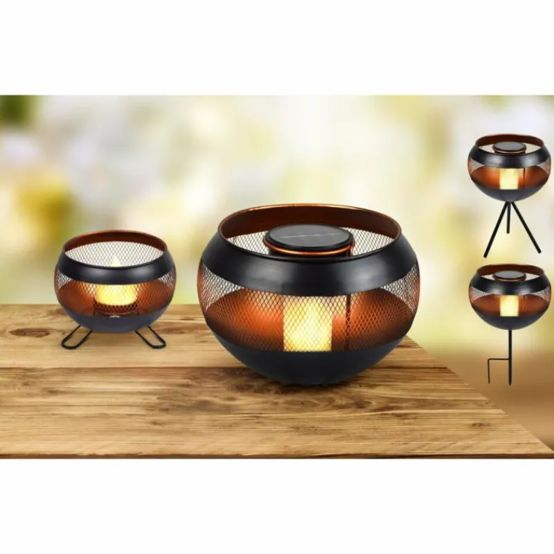 Luminaires Globo Lighting lampe solaire Globo LED Noir, 1 lumière