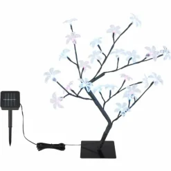 Luminaires Globo Lighting lampe solaire Globo LED Noir, 8 lumières