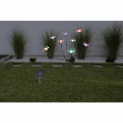 Luminaires Globo Lighting lampe solaire Globo LED Noir, 8 lumières