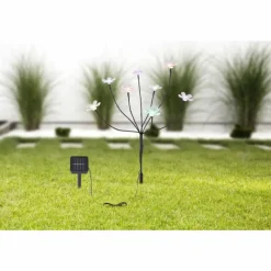 Luminaires Globo Lighting lampe solaire Globo LED Noir, 8 lumières