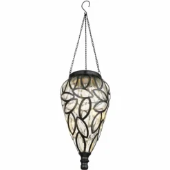 Luminaires Rustiques-Luminaires Globo Lighting lampe solaire Globo LED Noir, 15 lumières