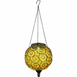 Luminaires Rustiques-Luminaires Globo Lighting lampe solaire Globo LED Noir, 1 lumière