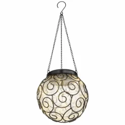 Luminaires Rustiques-Luminaires Globo Lighting lampe solaire Globo LED Noir, 15 lumières