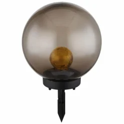 Luminaires Rustiques-Luminaires Globo Lighting lampe solaire Globo LED Noir, 1 lumière