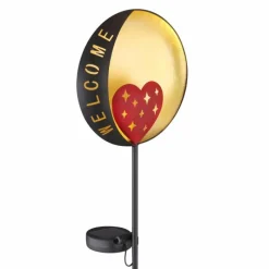Lampes Dorées-Luminaires Globo Lighting lampe solaire Globo LED Rouge, Noir doré, 1 lumière