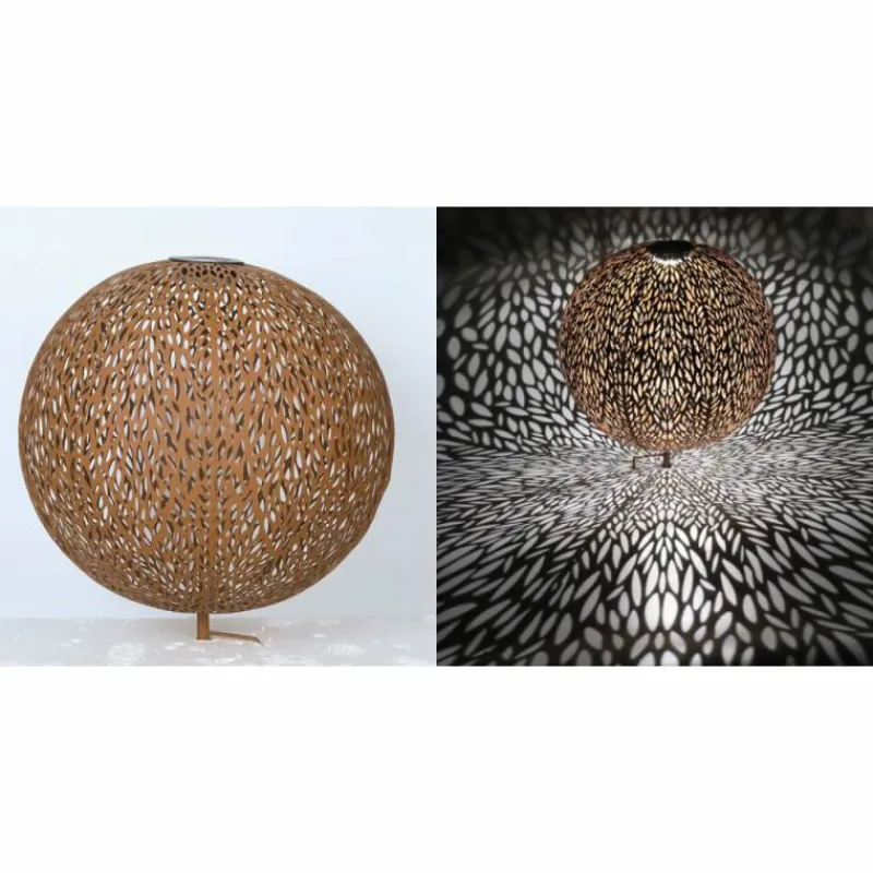 Lampes À Boules-Luminaires Globo Lighting lampe solaire Globo LED Rouille, 1 lumière