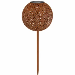Lampes À Boules-Luminaires Globo Lighting lampe solaire Globo LED Rouille, 1 lumière