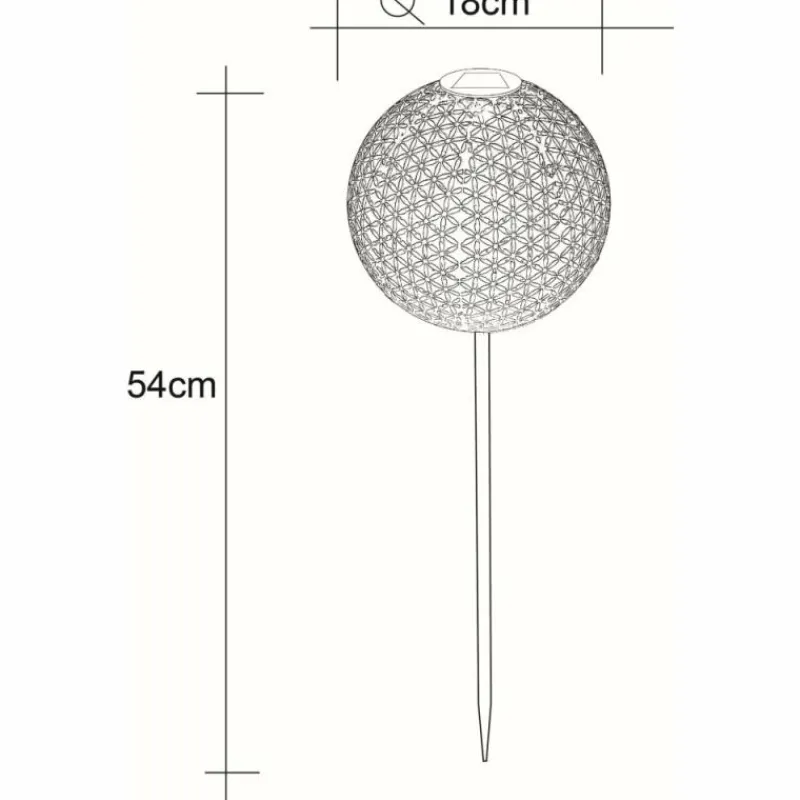 Lampes À Boules-Luminaires Globo Lighting lampe solaire Globo LED Rouille, 1 lumière