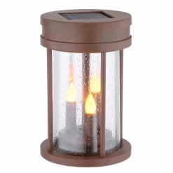 Luminaires Globo Lighting lampe solaire Globo LED Rouille, 3 lumières