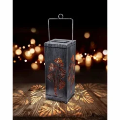 Luminaires Orientaux-Luminaires Globo Lighting Lampe solaire Globo REX LED Argenté, 1 lumière