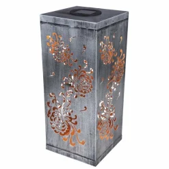 Luminaires Orientaux-Luminaires Globo Lighting Lampe solaire Globo REX LED Argenté, 1 lumière