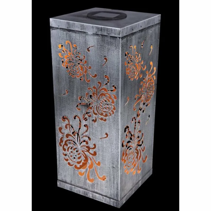 Luminaires Orientaux-Luminaires Globo Lighting Lampe solaire Globo REX LED Argenté, 1 lumière