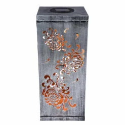 Luminaires Orientaux-Luminaires Globo Lighting Lampe solaire Globo REX LED Argenté, 1 lumière