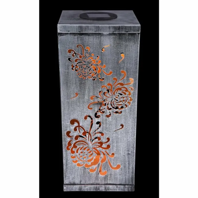 Luminaires Orientaux-Luminaires Globo Lighting Lampe solaire Globo REX LED Argenté, 1 lumière