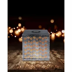 Luminaires Orientaux-Luminaires Globo Lighting Lampe solaire Globo REX LED Argenté, 1 lumière