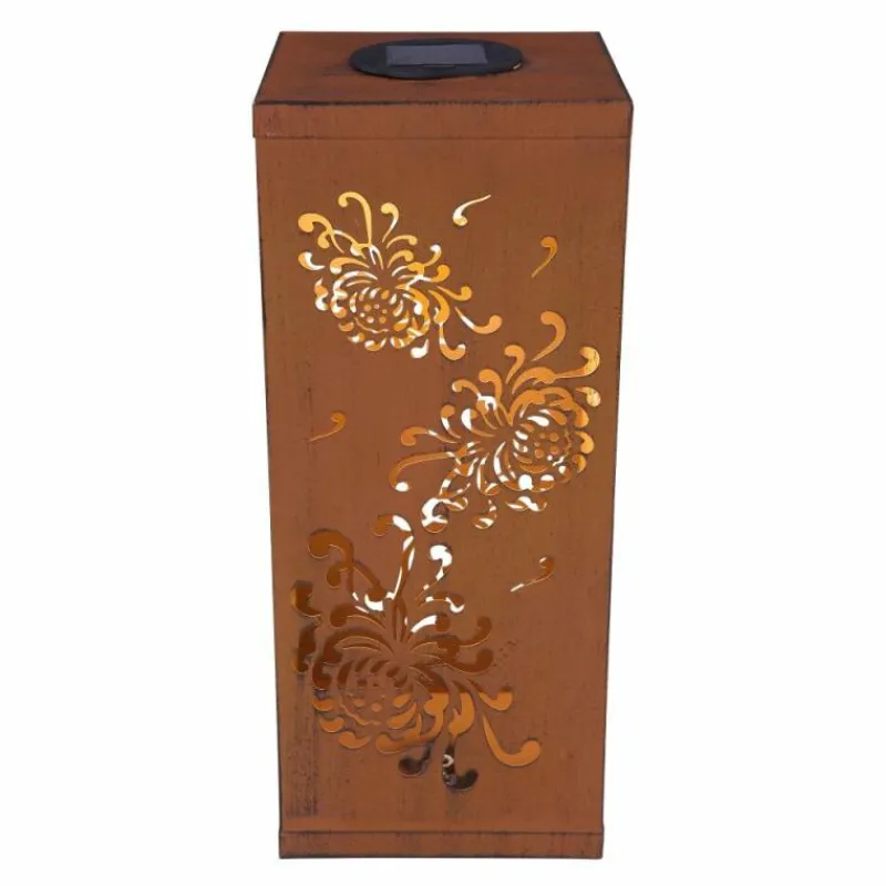 Luminaires Orientaux-Luminaires Globo Lighting Lampe solaire Globo REX LED Rouille, 1 lumière