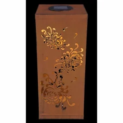 Luminaires Orientaux-Luminaires Globo Lighting Lampe solaire Globo REX LED Rouille, 1 lumière