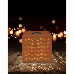 Luminaires Orientaux-Luminaires Globo Lighting Lampe solaire Globo REX LED Rouille, 1 lumière