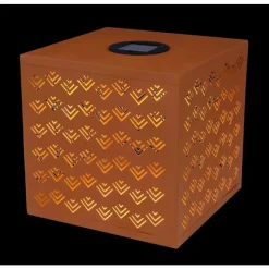 Luminaires Orientaux-Luminaires Globo Lighting Lampe solaire Globo REX LED Rouille, 1 lumière