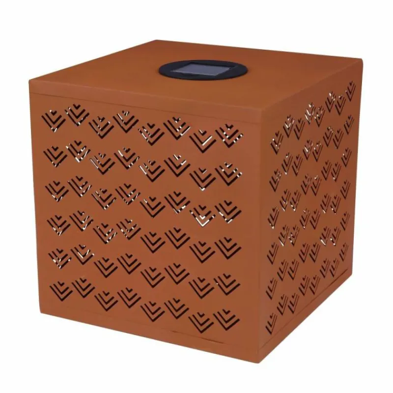 Luminaires Orientaux-Luminaires Globo Lighting Lampe solaire Globo REX LED Rouille, 1 lumière