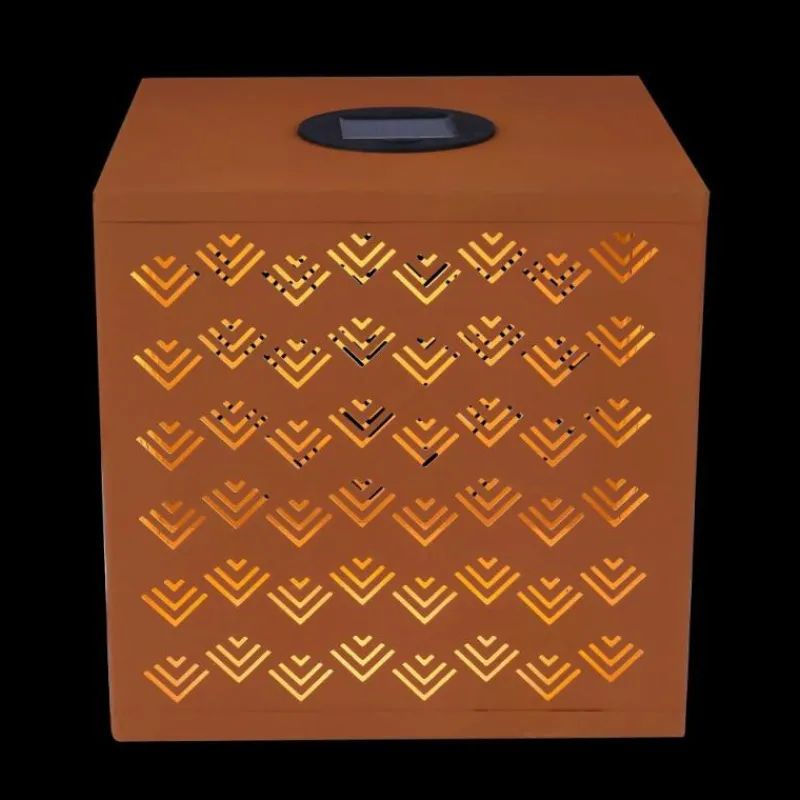 Luminaires Orientaux-Luminaires Globo Lighting Lampe solaire Globo REX LED Rouille, 1 lumière