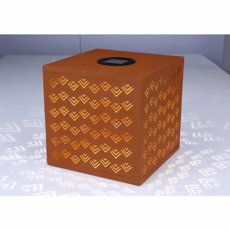 Luminaires Orientaux-Luminaires Globo Lighting Lampe solaire Globo REX LED Rouille, 1 lumière