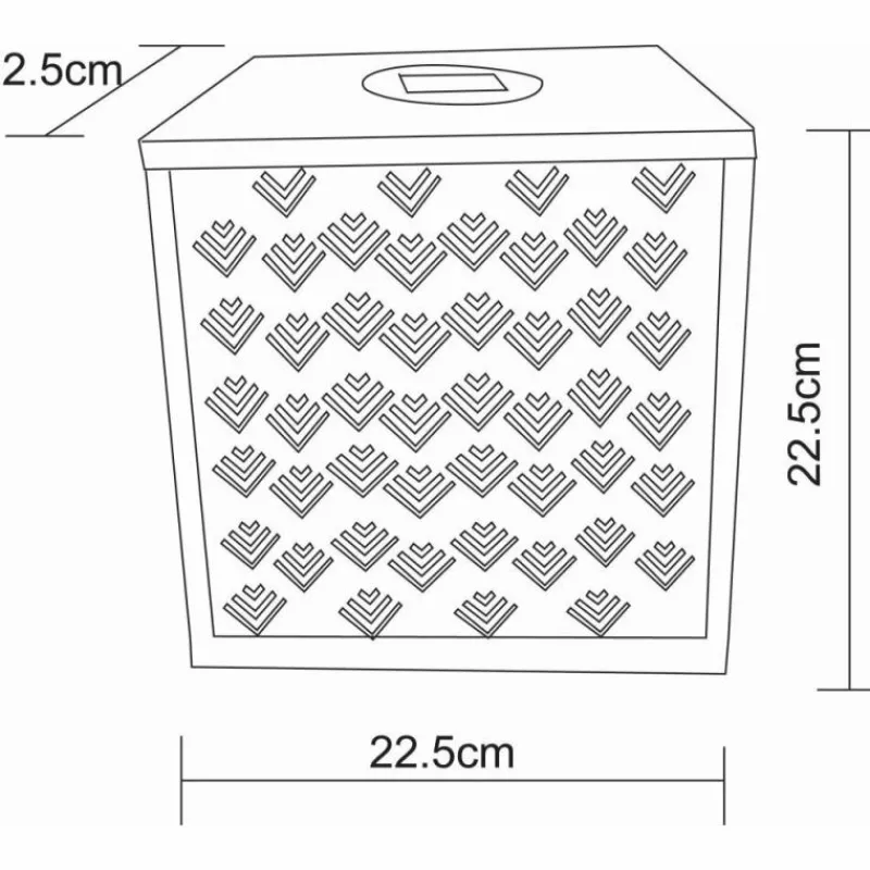 Luminaires Orientaux-Luminaires Globo Lighting Lampe solaire Globo REX LED Rouille, 1 lumière