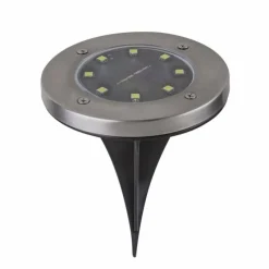 Luminaires Globo Lighting Lampe solaire Globo ROCKY LED Noir, 8 lumières