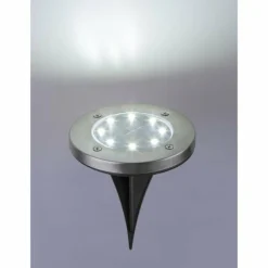 Luminaires Globo Lighting Lampe solaire Globo ROCKY LED Noir, 8 lumières