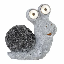 Luminaires Rustiques-Luminaires Globo Lighting Lampe solaire Globo SCHNECKE LED Gris, 2 lumières