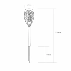 Luminaires Rustiques-Luminaires Globo Lighting lampe solaire Globo SOLAR LED Noir, 1 lumière