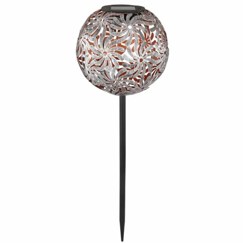 Lampes À Boules-Luminaires Globo Lighting lampe solaire Globo SOLAR LED Argenté, 1 lumière