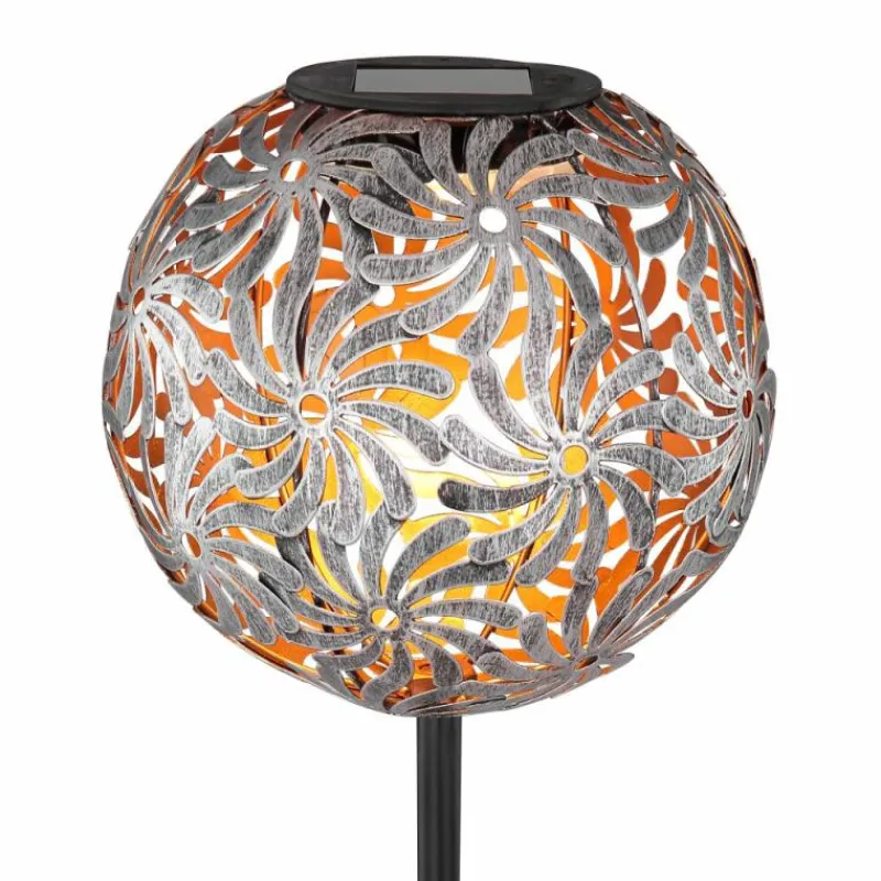 Lampes À Boules-Luminaires Globo Lighting lampe solaire Globo SOLAR LED Argenté, 1 lumière