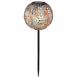 Lampes À Boules-Luminaires Globo Lighting lampe solaire Globo SOLAR LED Argenté, 1 lumière