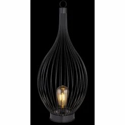 Luminaires Rustiques-Luminaires Globo Lighting lampe solaire Globo SOLAR LED Noir, 1 lumière