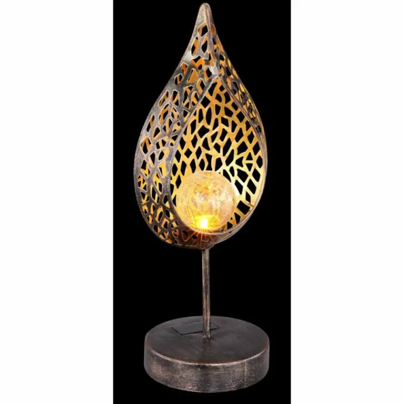 Luminaires Rustiques-Luminaires Globo Lighting lampe solaire Globo SOLAR LED Ancien, Or, 1 lumière