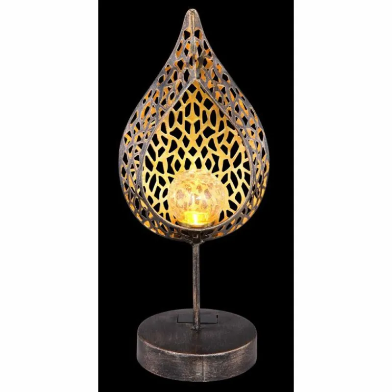 Luminaires Rustiques-Luminaires Globo Lighting lampe solaire Globo SOLAR LED Ancien, Or, 1 lumière