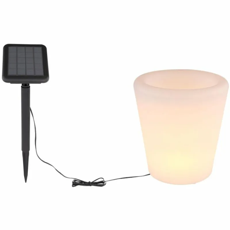 Luminaires Globo Lighting lampe solaire Globo SOLAR LED Noir, Blanc, 4 lumières, Changeur de couleurs