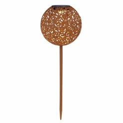 Luminaires Orientaux-Luminaires Globo Lighting Lampe solaire Globo SUNI LED Rouille, 1 lumière