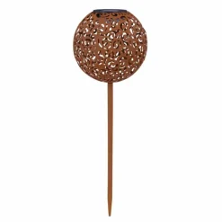 Luminaires Orientaux-Luminaires Globo Lighting Lampe solaire Globo SUNI LED Rouille, 1 lumière