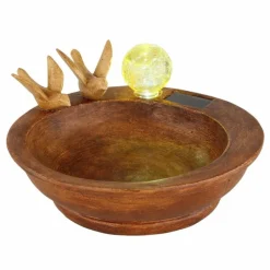 Luminaires Rustiques-Luminaires Globo Lighting lampe solaire Gobo VOGELTRÄNKE LED Brun, Blanc, 1 lumière