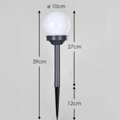 hofstein Lampe solaire Hakon LED Gris, 1 lumière