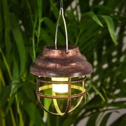 Luminaires Rustiques-hofstein lampe solaire Hangzhou LED Rouille, Transparent, 1 lumière