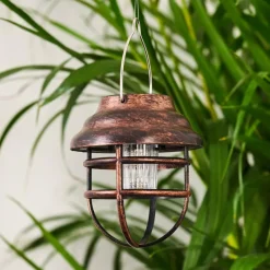 Luminaires Rustiques-hofstein lampe solaire Hangzhou LED Rouille, Transparent, 1 lumière