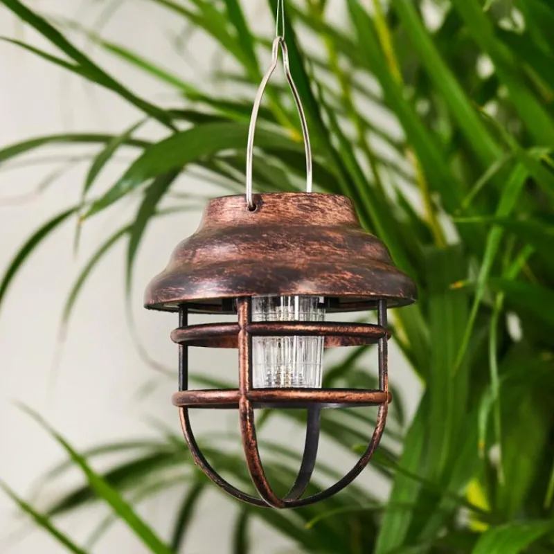 Luminaires Rustiques-hofstein lampe solaire Hangzhou LED Rouille, Transparent, 1 lumière